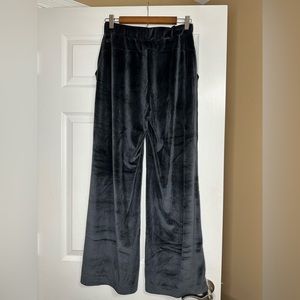 Zella Black Velour Yoga Pants- medium
